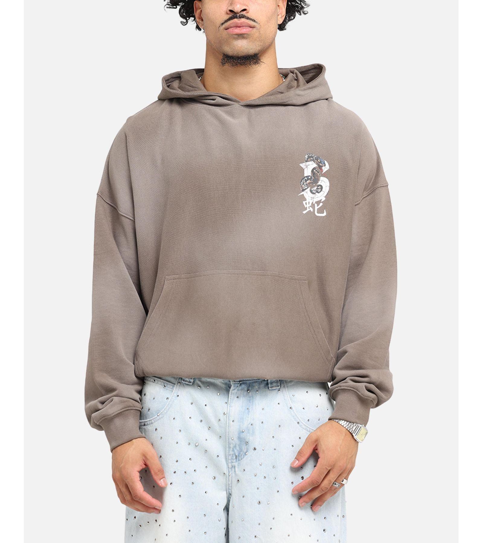 SAINT MORTA Men's Gothic Distressed Zip Hoodie