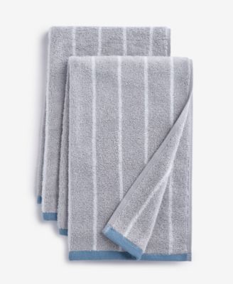 Arch Studio Quick Dry Striped Hand Towel, Set of 2, Macy's Exclusive