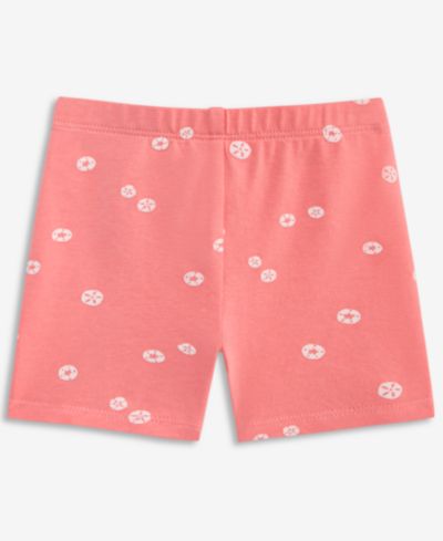 First Impressions Baby Girls' Mix & Match Sand-Dollar Print Bike Shorts, Macy's Exclusive