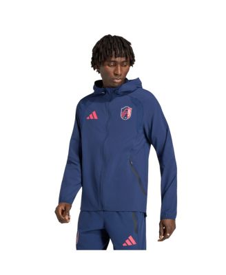 Ветровка Adidas Men's Navy St. Louis CITY SC Tiro Travel Full-Zip Hooded