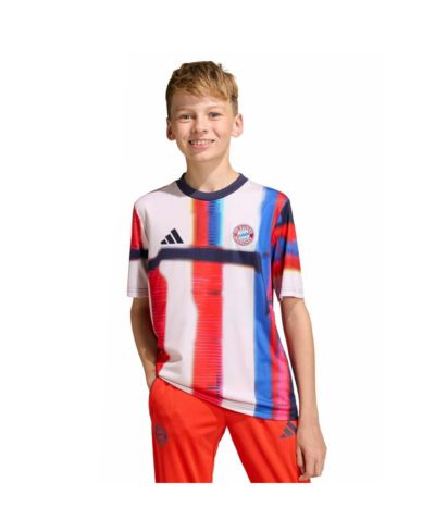 adidas Тренировочная джерси Bayern Munich 2025/26 Pre-Match для мальчиков и девочек, Navy
