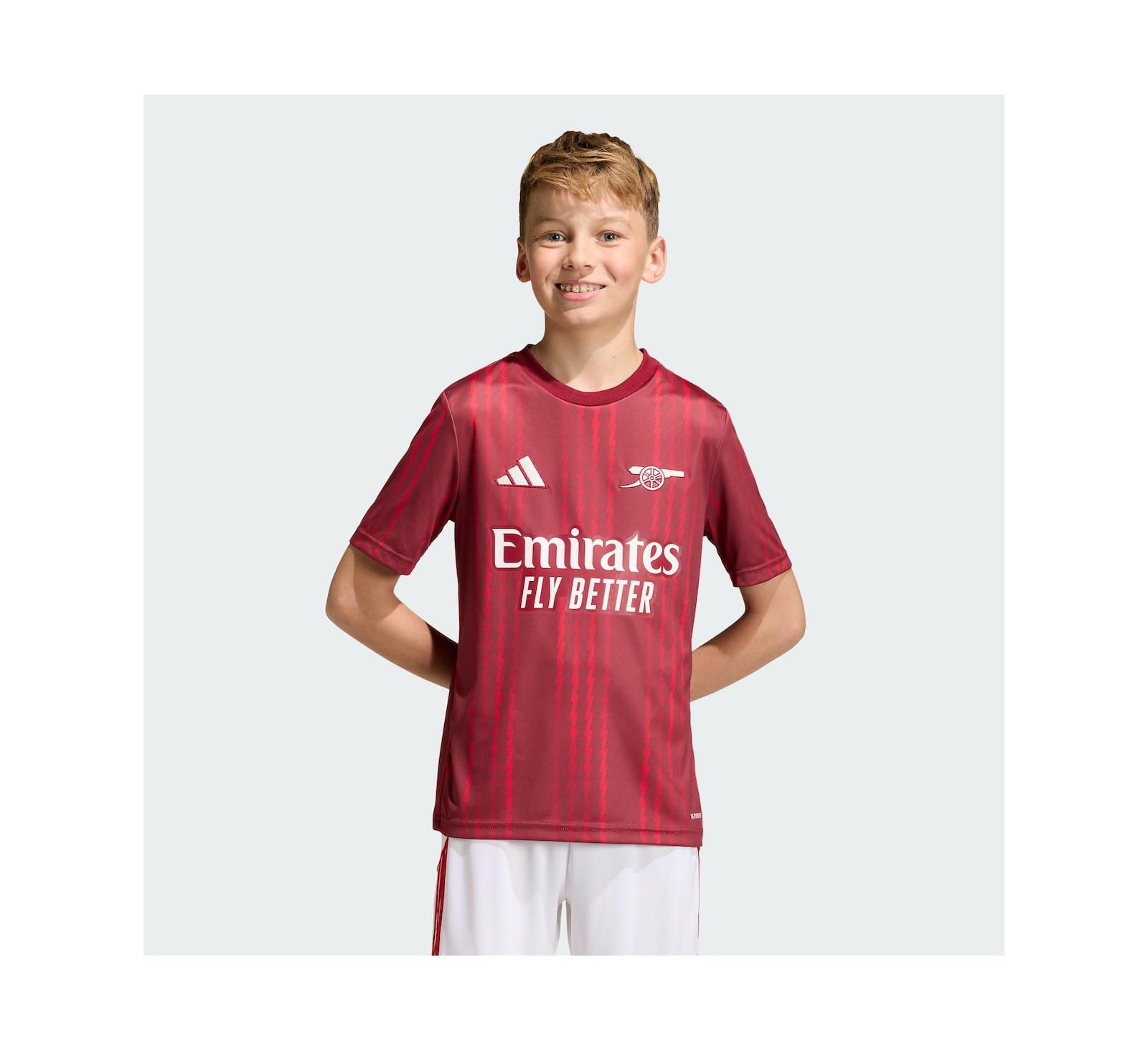 Детская тренировочная джерси Adidas Arsenal 2025/26 Pre-Match красная