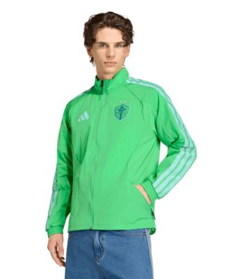 Мужская куртка adidas Green Seattle Sounders FC 2026 Anthem Raglan Full-zip