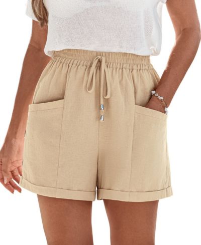 Cupshe Women's Adventurer Beige Shorts