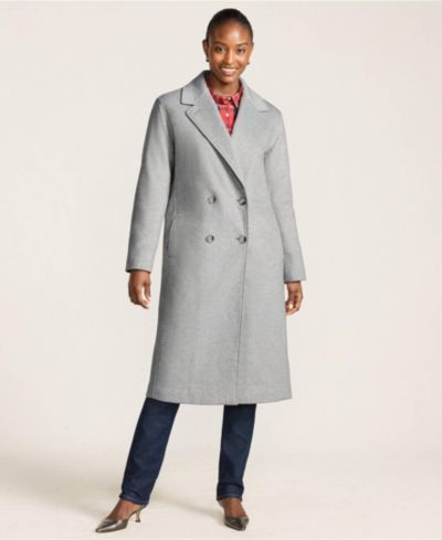 Женское шерстяное пальто Lands' End Insulated Double Breasted