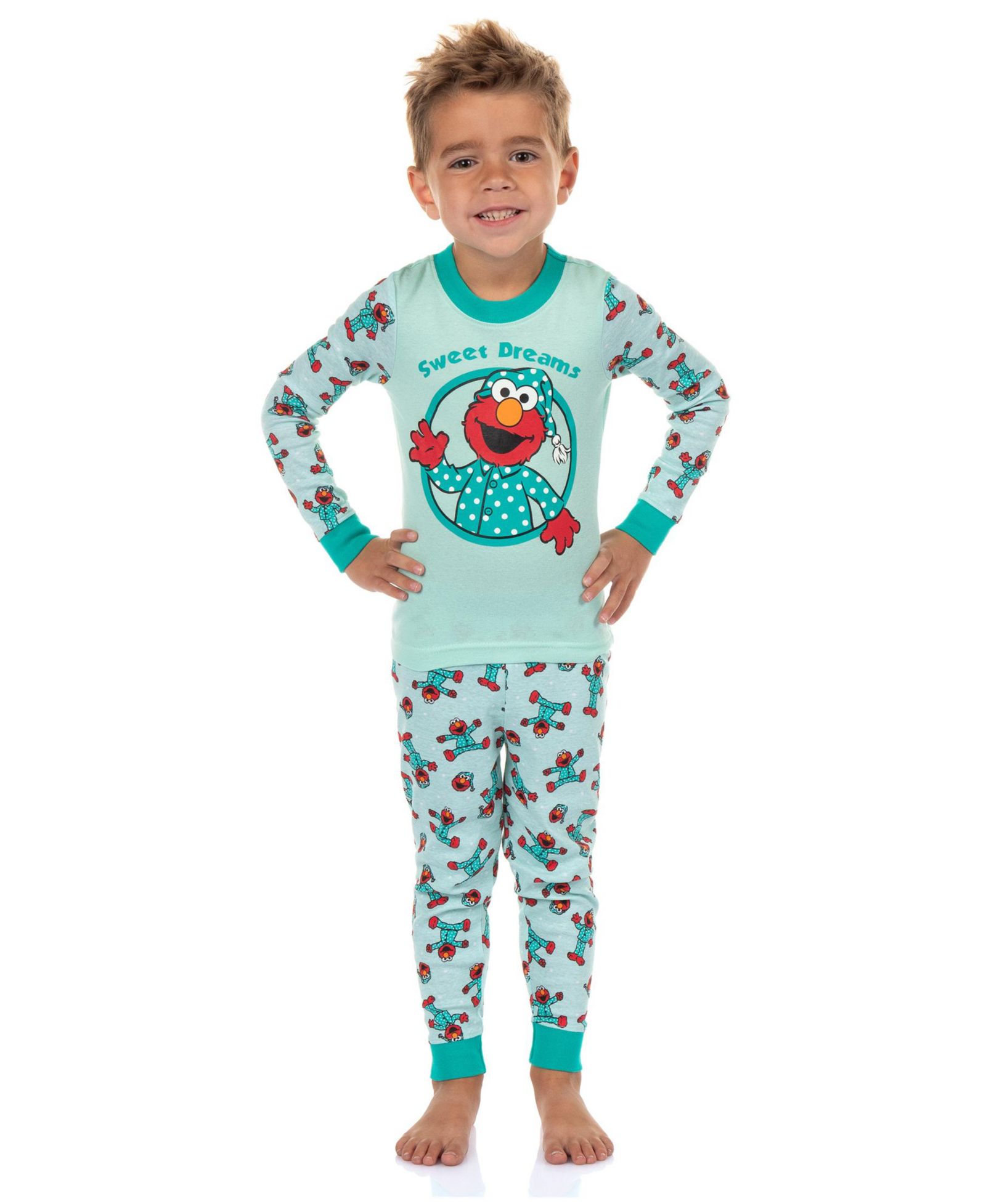 Sesame Street Детский пижамный комплект Elmo 2PC Tight-Fit Lounge Sleep Set