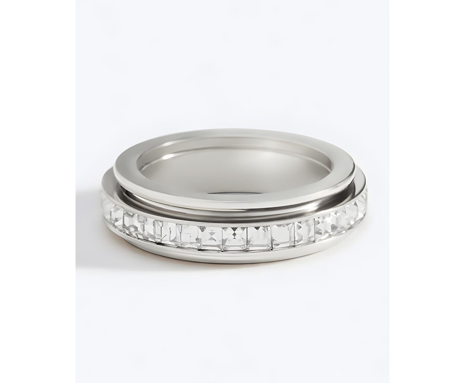Mint & Lily Crystal Statement Spinning Fidget Ring