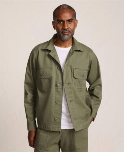 Мужская рубашка-куртка Lands' End Herringbone Utility