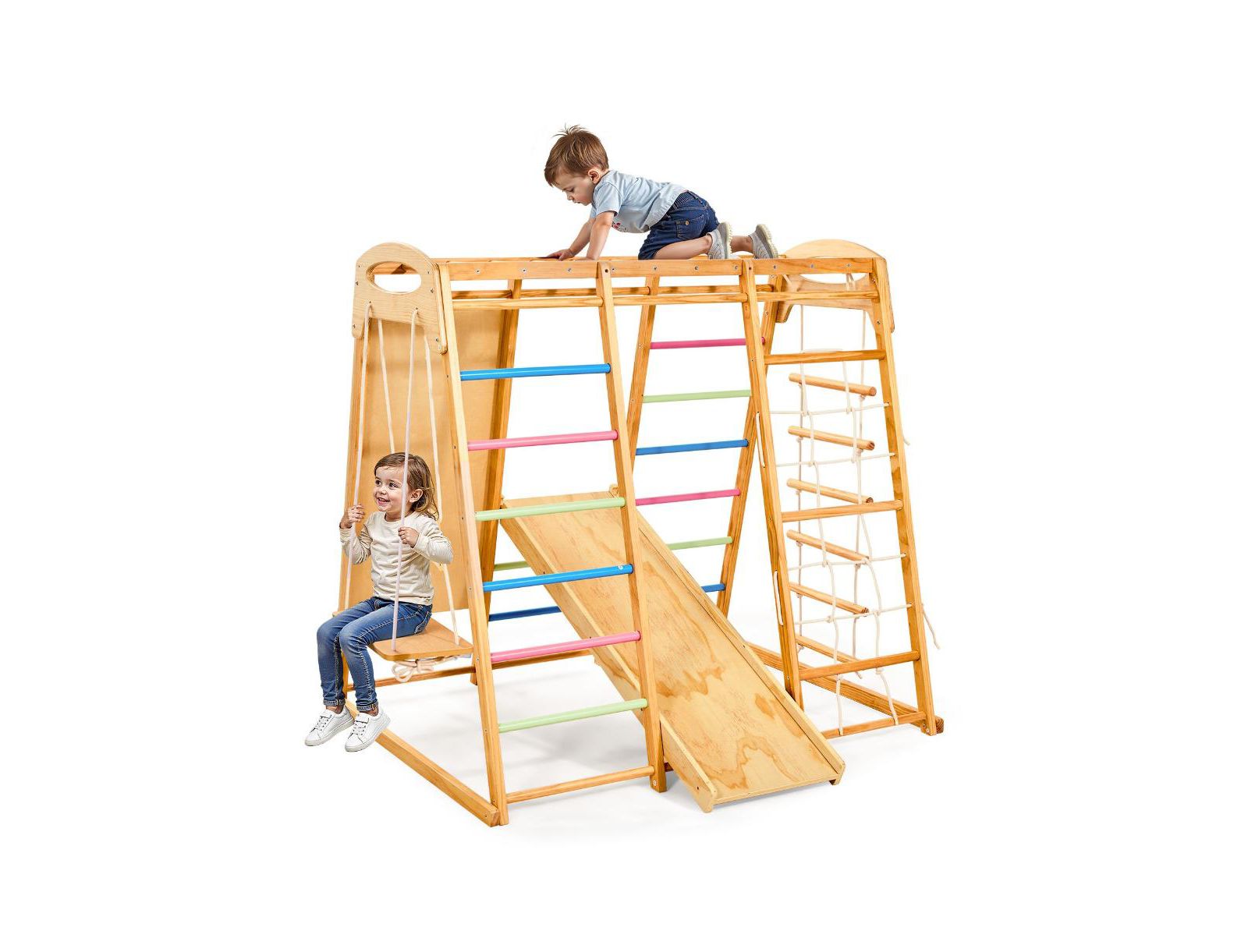 Игровой комплекс Slickblue Wooden 7-in-1 для детей