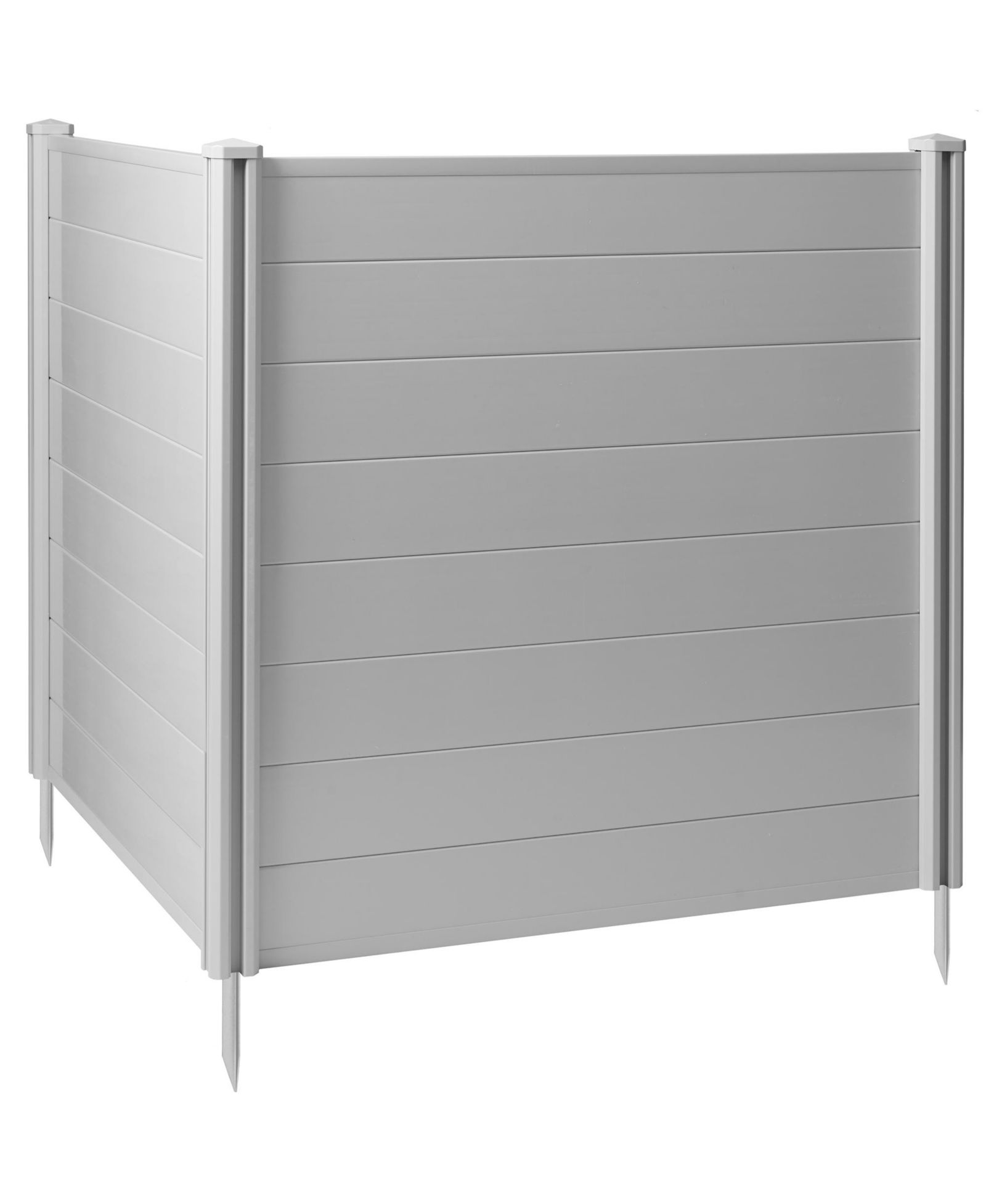 Casafield Экранирующая панель 48" x 48", виниловый забор для уличного оборудования, серый