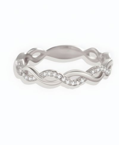 Кольцо Mint & Lily Dainty Pave Twist Stacking