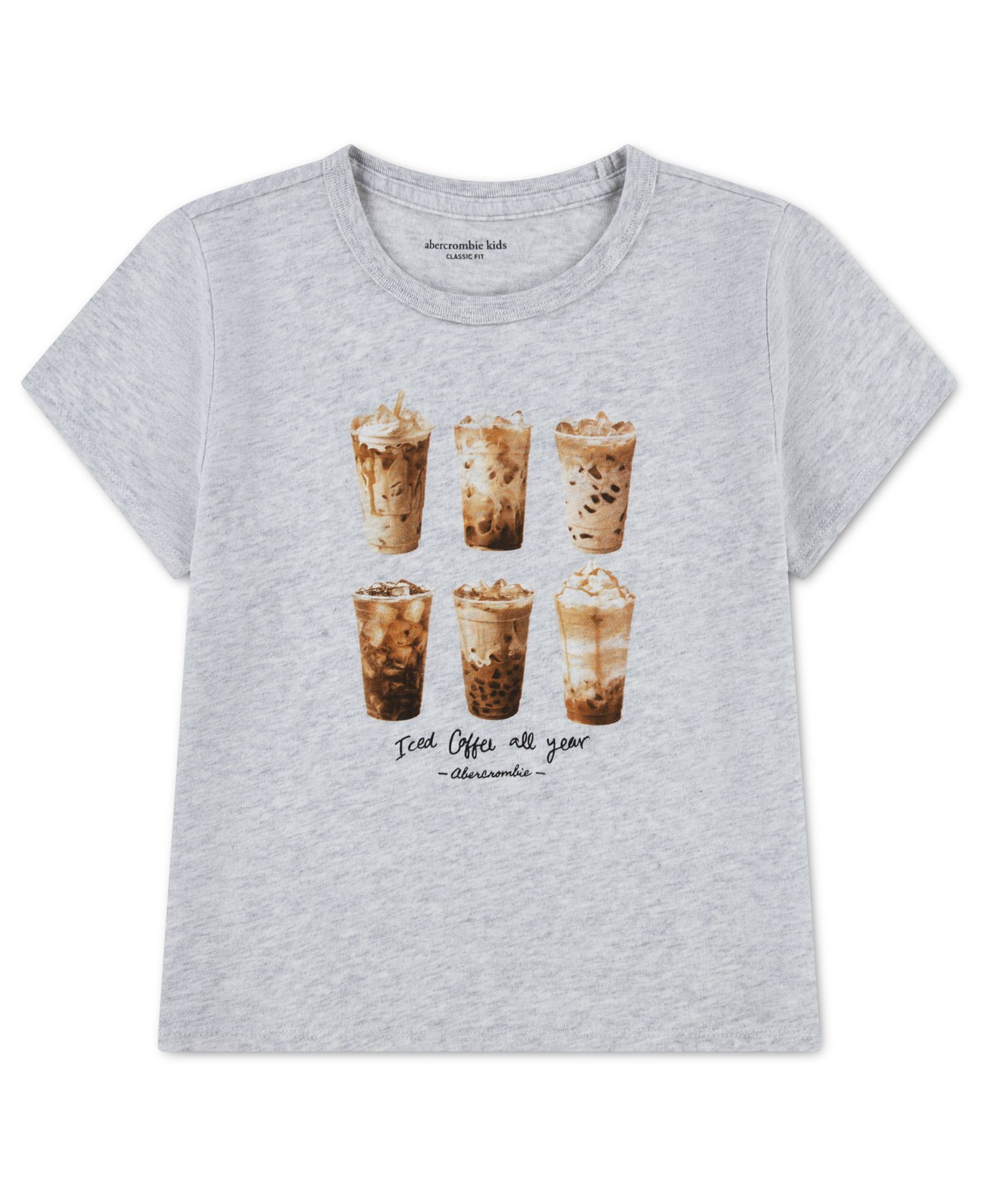 Детская футболка abercrombie kids Iced Coffee Classic Crewneck