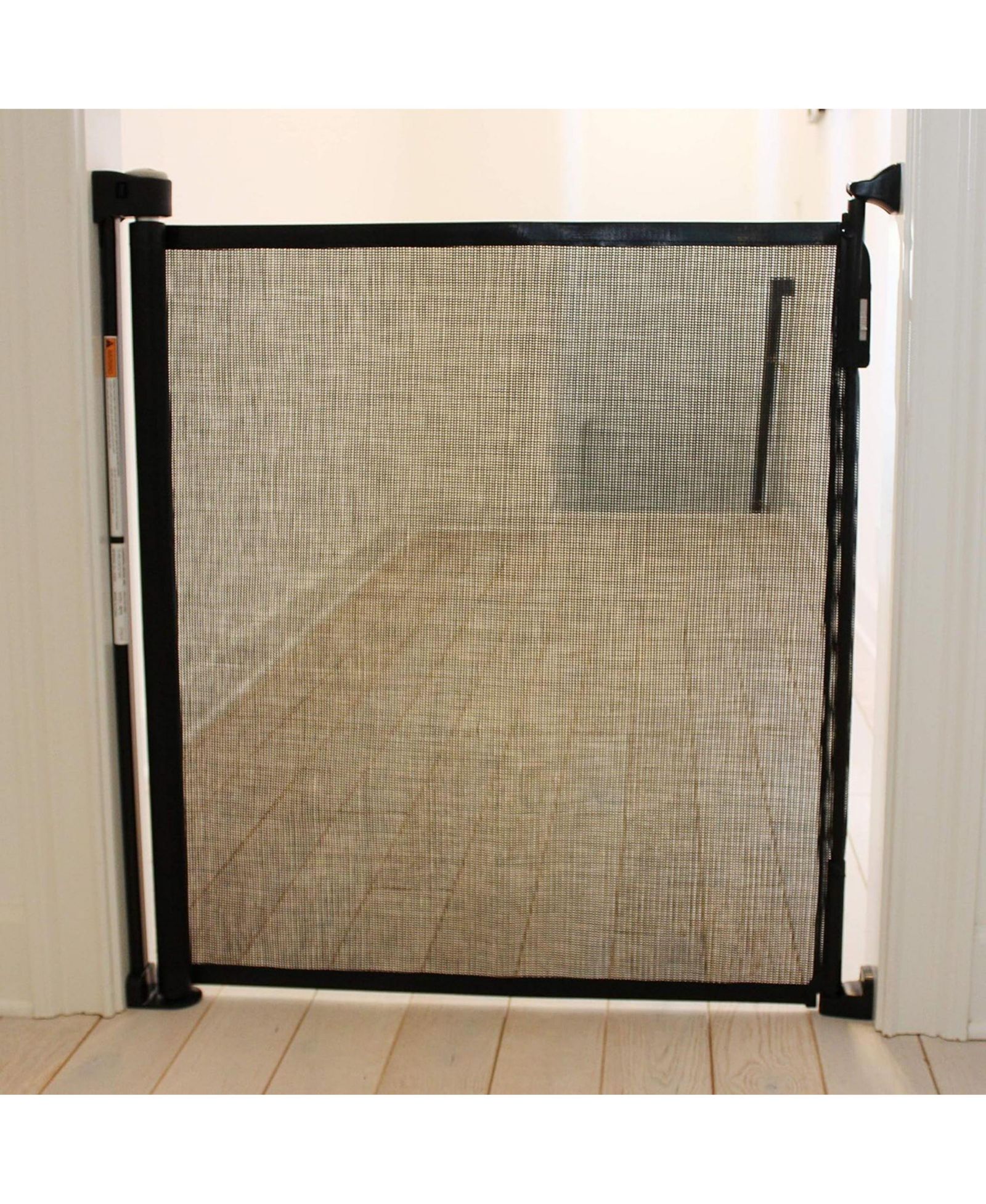 Cardinal Gates Child and Pet Retractable Safety Gate - Black