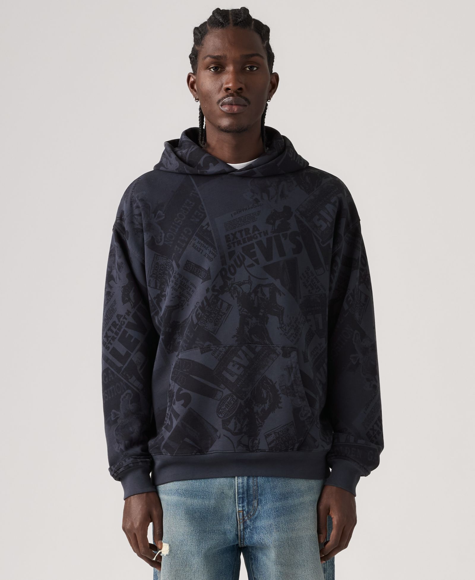 Levi's Men's Premium Long-Sleeve Hooded Sweatshirt