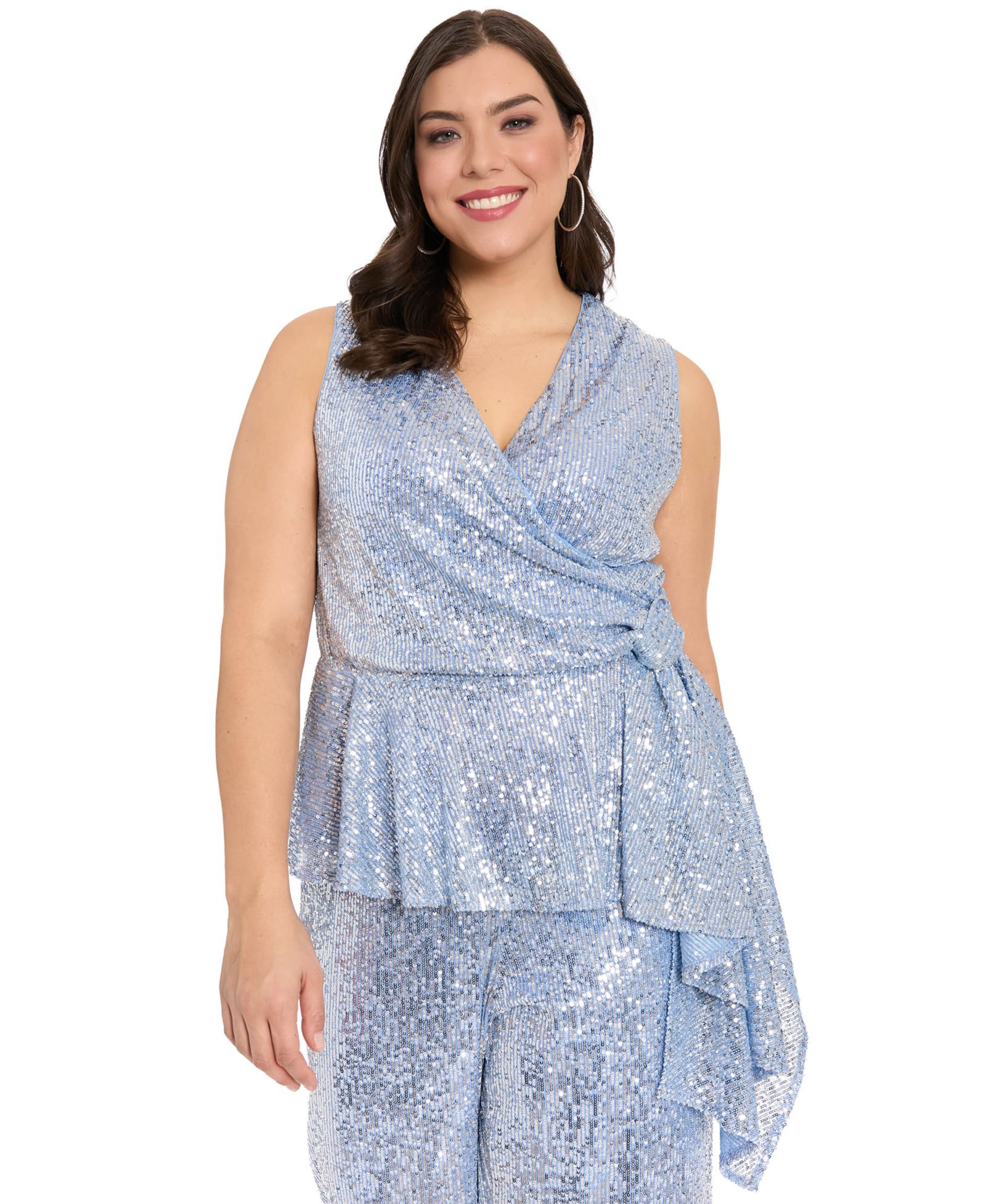 Muse Plus Size Sleeveless V-Neck Top