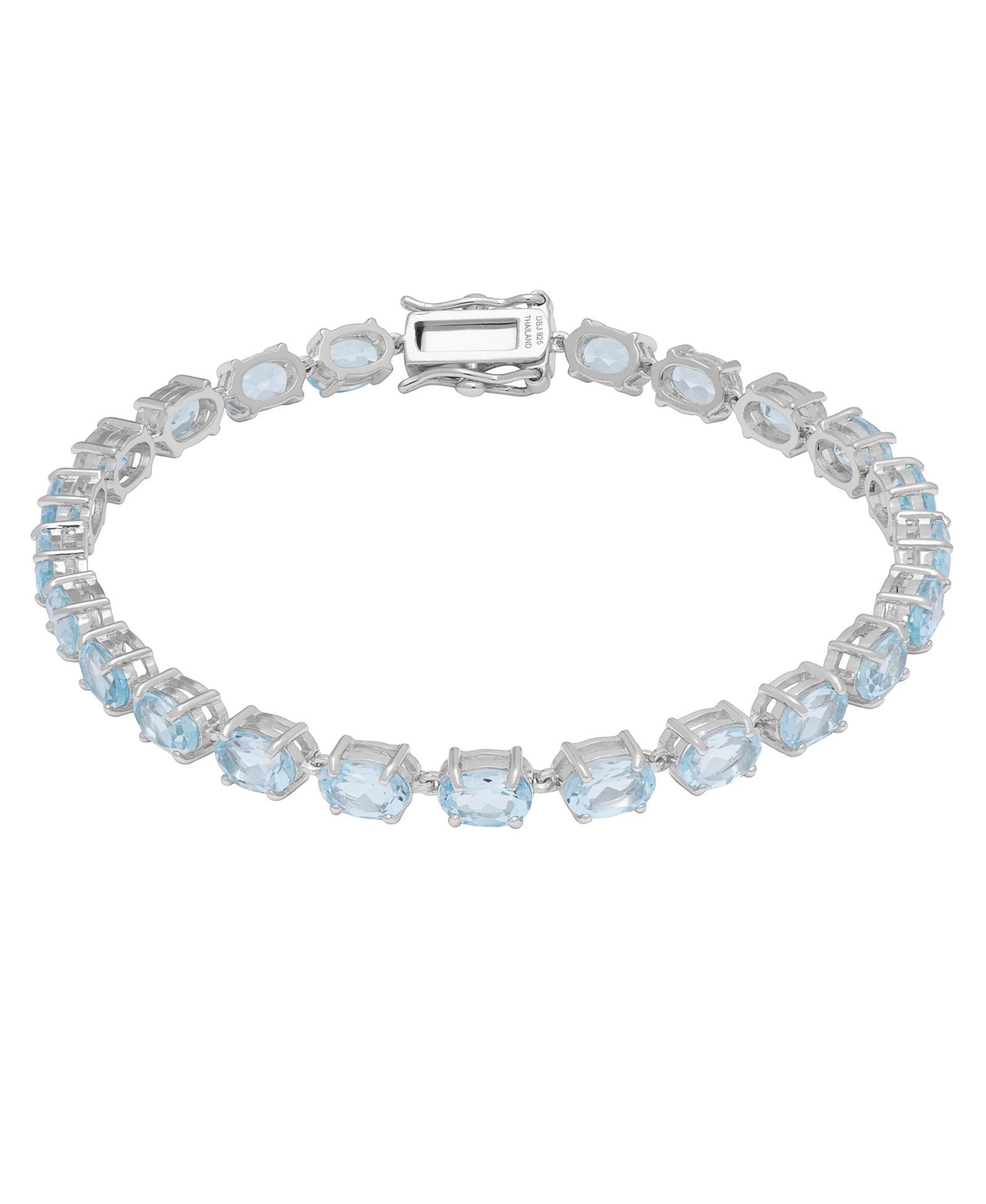 Браслет Macy's Blue Topaz (13.11 ct. t.w.) в серебре Sterling Silver