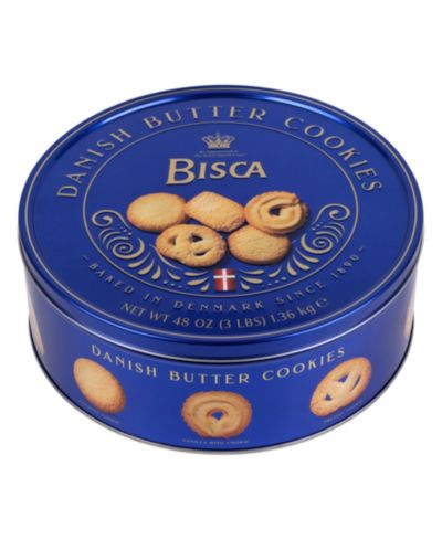 Жестяная банка печенья Bisca Danish Butter Cookie, 3 lbs.