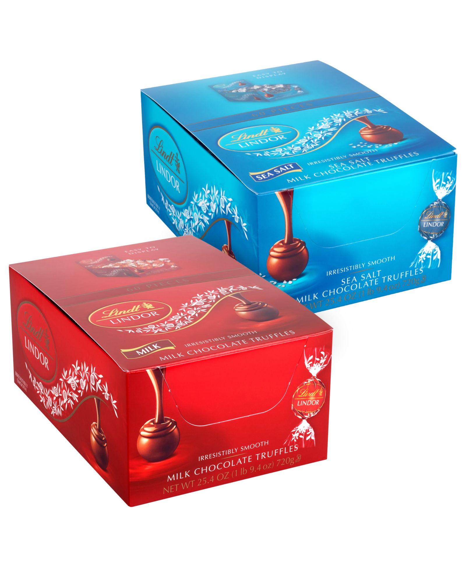 Lindt трюфели молочный шоколад с морской солью, 2 шт.