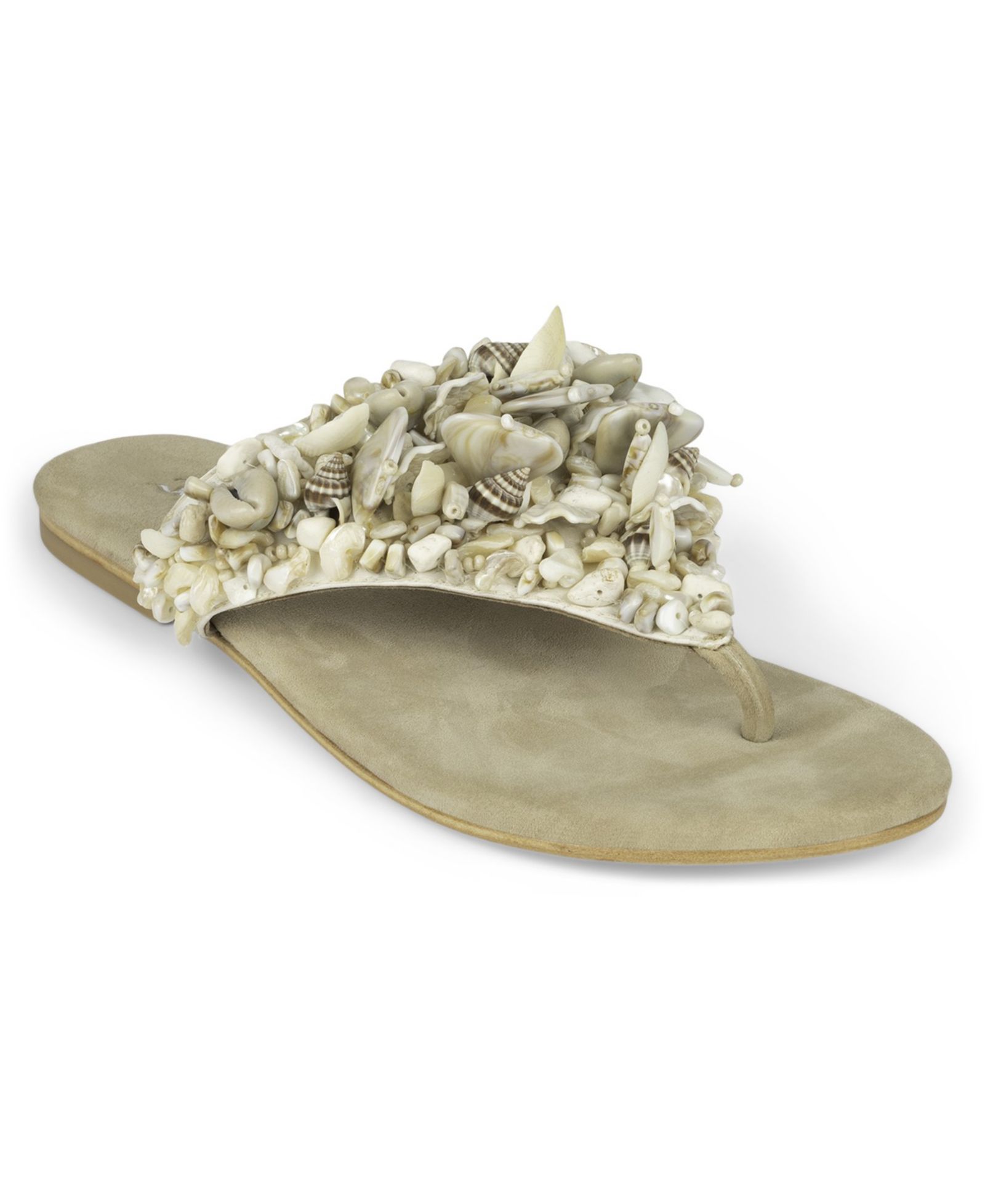 Женские сандалии Jeffrey Campbell Tidal Wave Shell Thong Flat