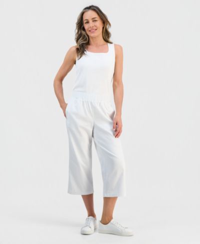 Style & Co Petite брюки-капри с широкими штанинами, затягивающиеся