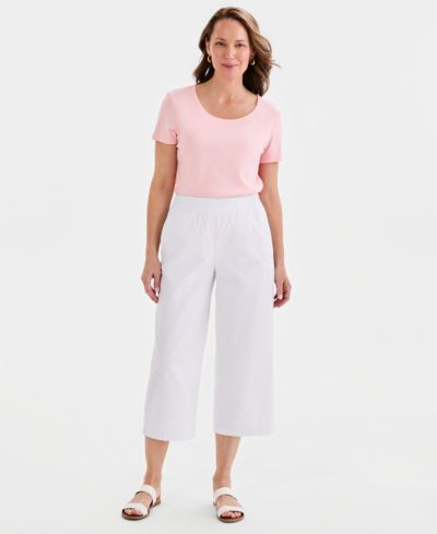 Style & Co Женские брюки-капри Wide-Leg Pull-On