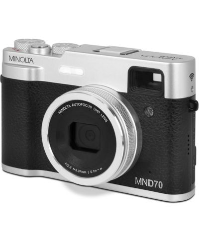Камера Minolta MND70 Retro 48 MP Autofocus / 5K Ultra HD Dual Lens с Wi-Fi (Silver/Black)