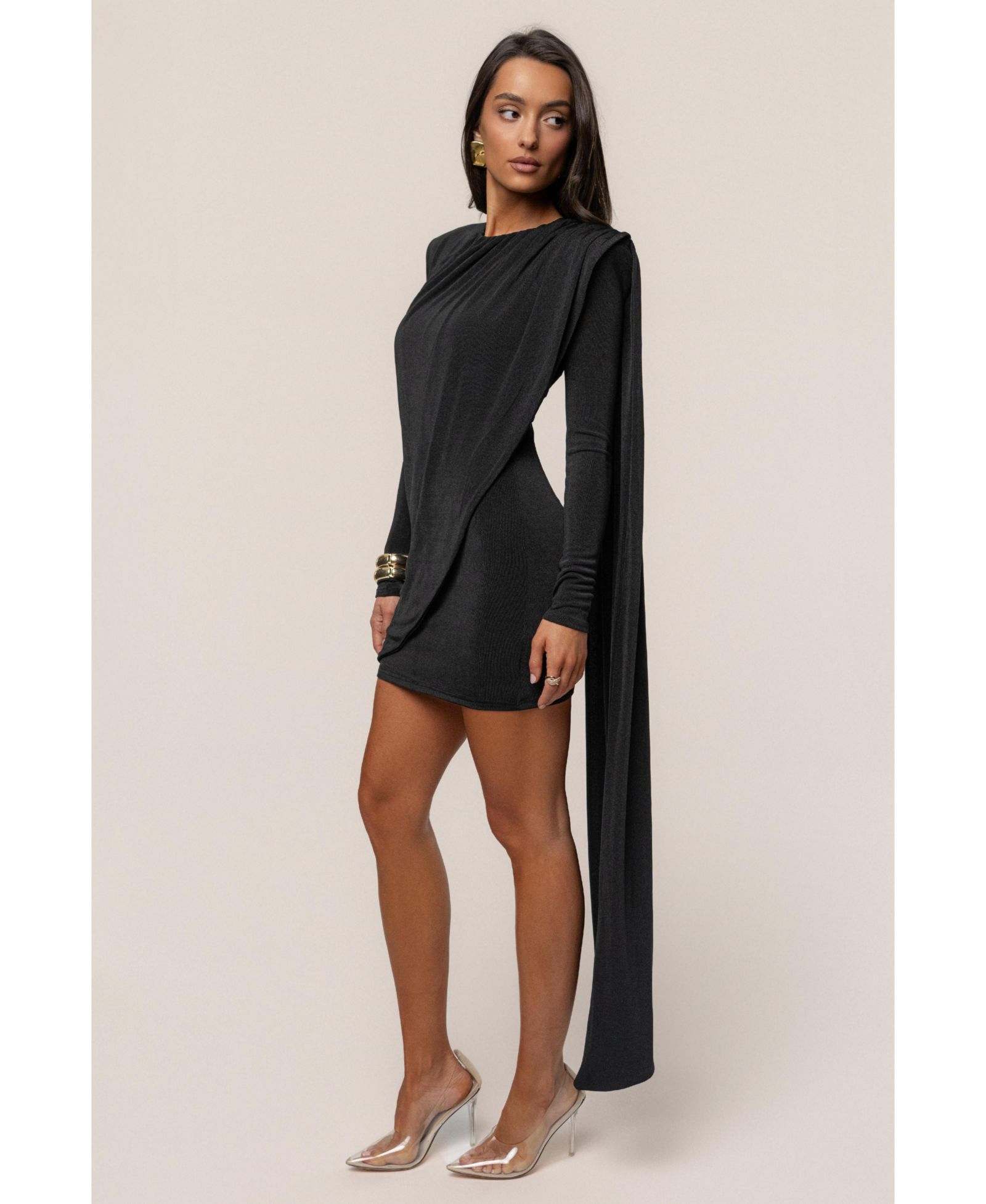 Женское мини-платье JLUXLABEL Women's Midnight Draped