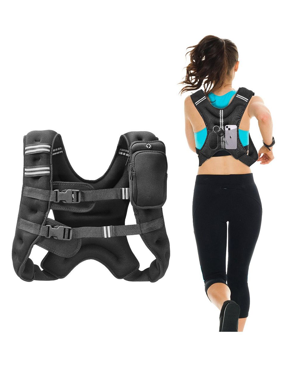 Mecale утяжеленный жилет 16 lb Reflective Adjustable Workout Vest для мужчин и женщин, Strength Training для бега и фитнеса