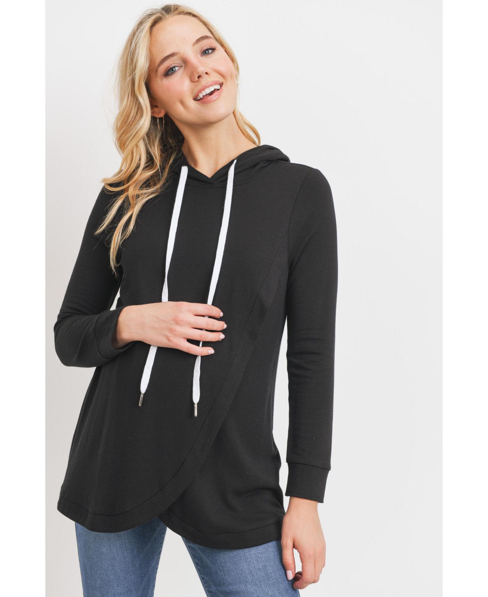 Женское худи Hello Miz Maternity Crossover Drawstring Nursing