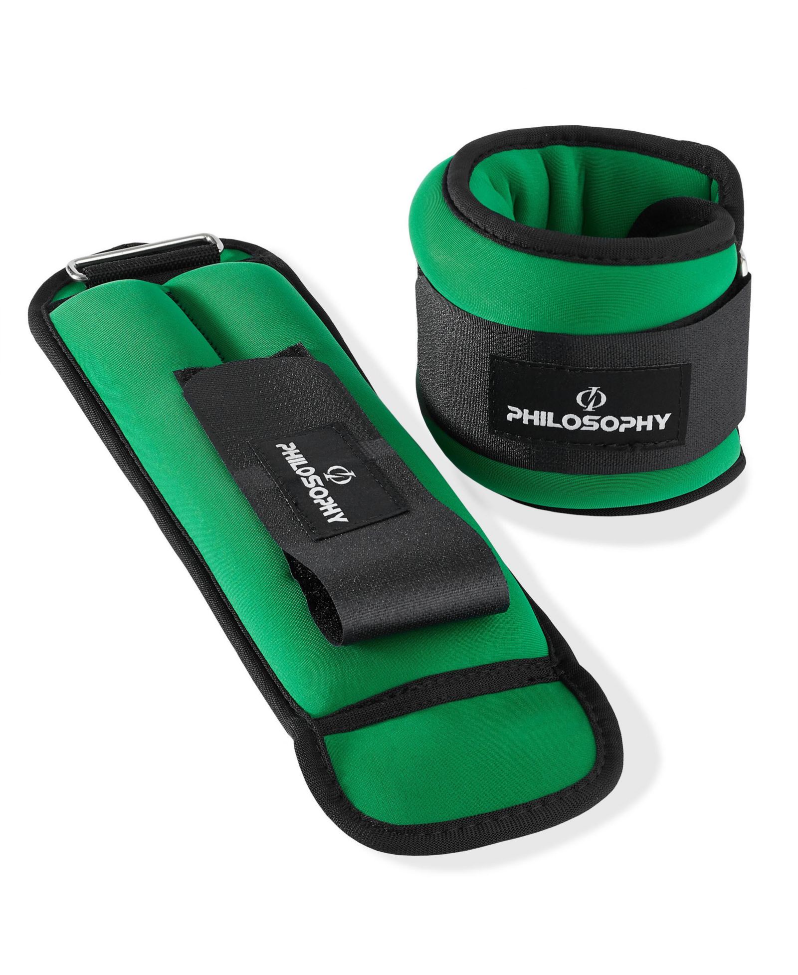 Philosophy Gym Adjustable Ankle/Wrist Weights, Set of 2 - 4 lb Each, 8 lb Total for Strength Training and Fitness