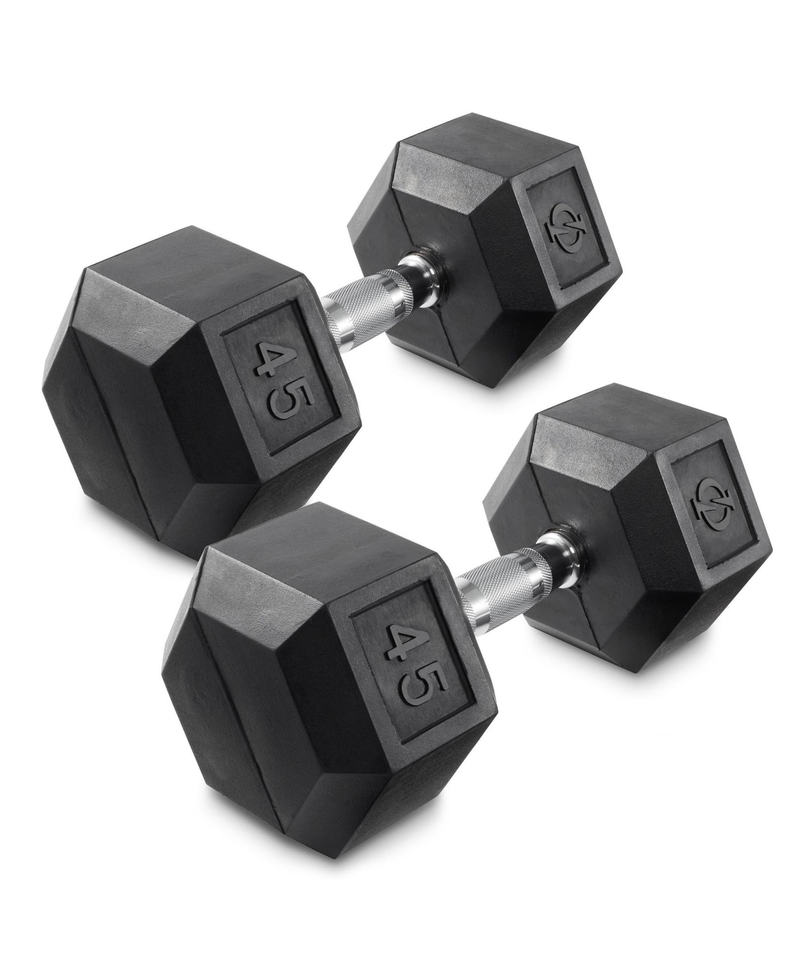 Пара гантелей Philosophy Gym Rubber Coated Hex Dumbbell, 30 lb