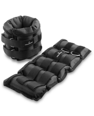 Регулируемые утяжелители для лодыжек и запястий Philosophy Gym 20 LB, пара, набор ремней для весов рук и ног, по 10 LB с съемными весами