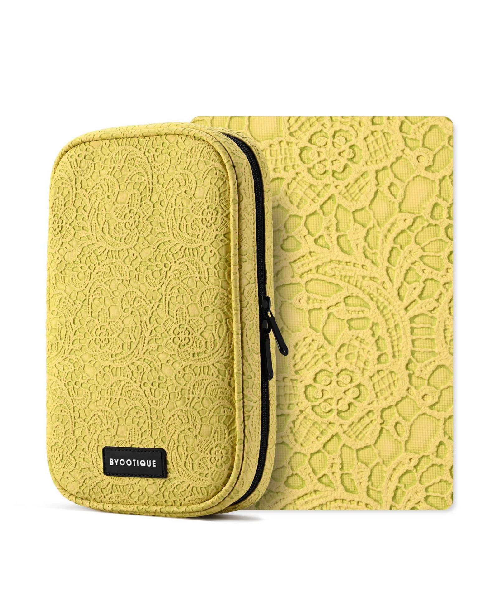Косметическая сумка-органайзер Byootique Travel Makeup Brush Holder Rococo Yellow