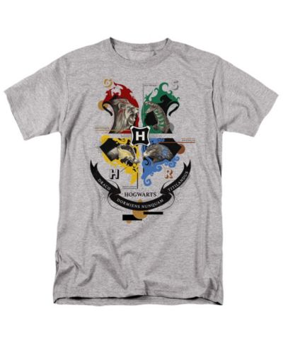 Harry Potter Men's Hogwarts Magicial Mischief Level Up Crest T Shirt