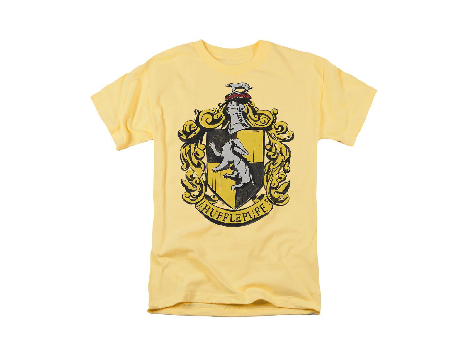 Harry Potter Men's Drawn Hufflepuff Crest T Shirt