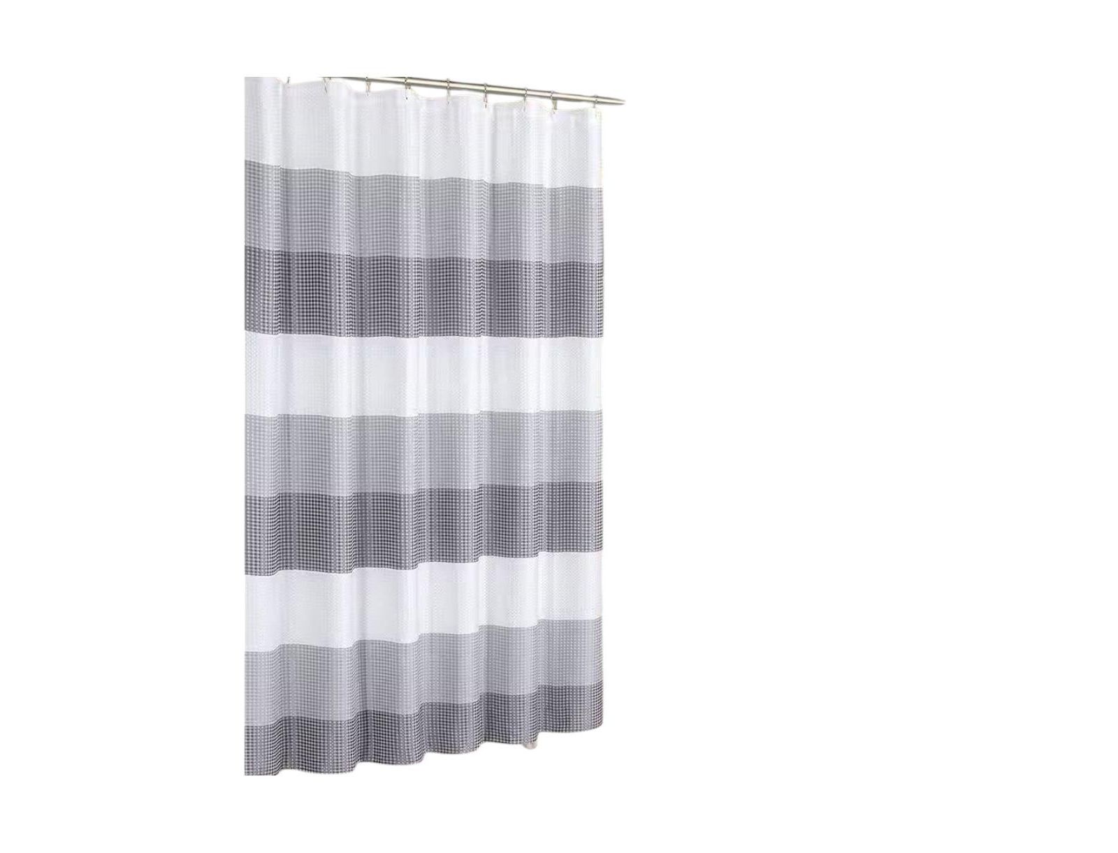 Штора для душа Slickblue 72-inch Grey White Striped Polyester