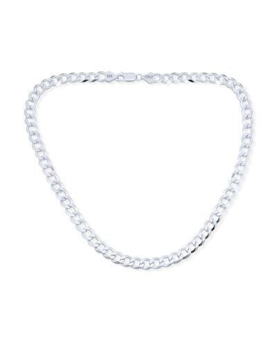 Ожерелье Bling Jewelry Miami Cuban Curb Chain Link из серебра .925 7MM, 20 Inch