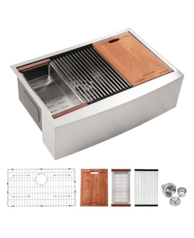Кухонная мойка Flynama 36x22x10inch Farmhouse Stainless Steel Apron Front 16 Gauge