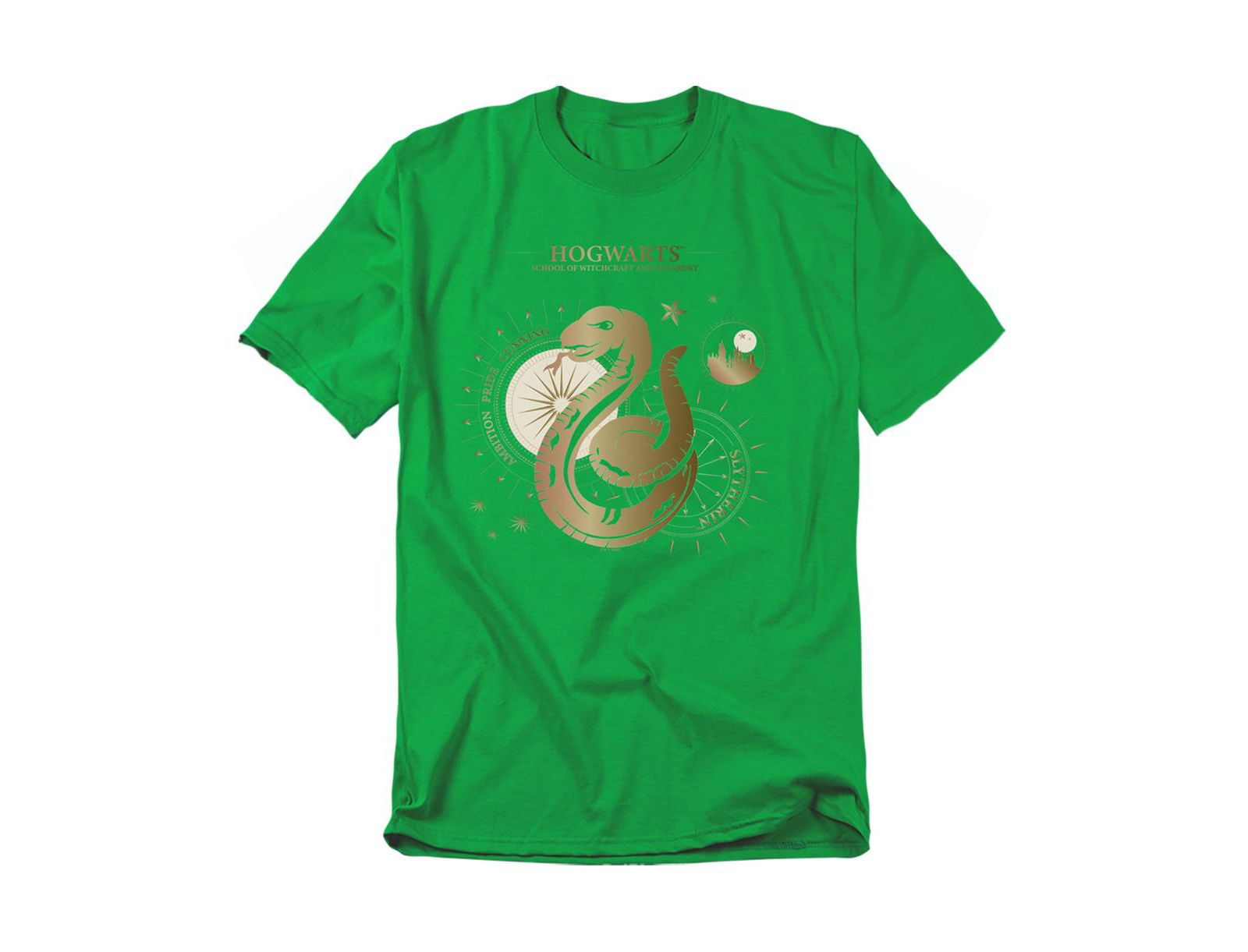 Harry Potter Men's Ambition, Pride, Cunning, Slytherin T Shirt