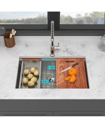Кухонная мойка Flynama Undermount Single Bowl 16 Gauge Stainless Steel