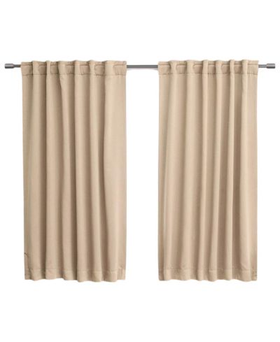 Комплект из 2 штук штор Slickblue 52x54 Inch Beige Thermal Blackout