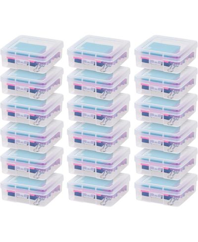 IRIS Pencil Case Box Storage Container for Organizing with Snap Lid
