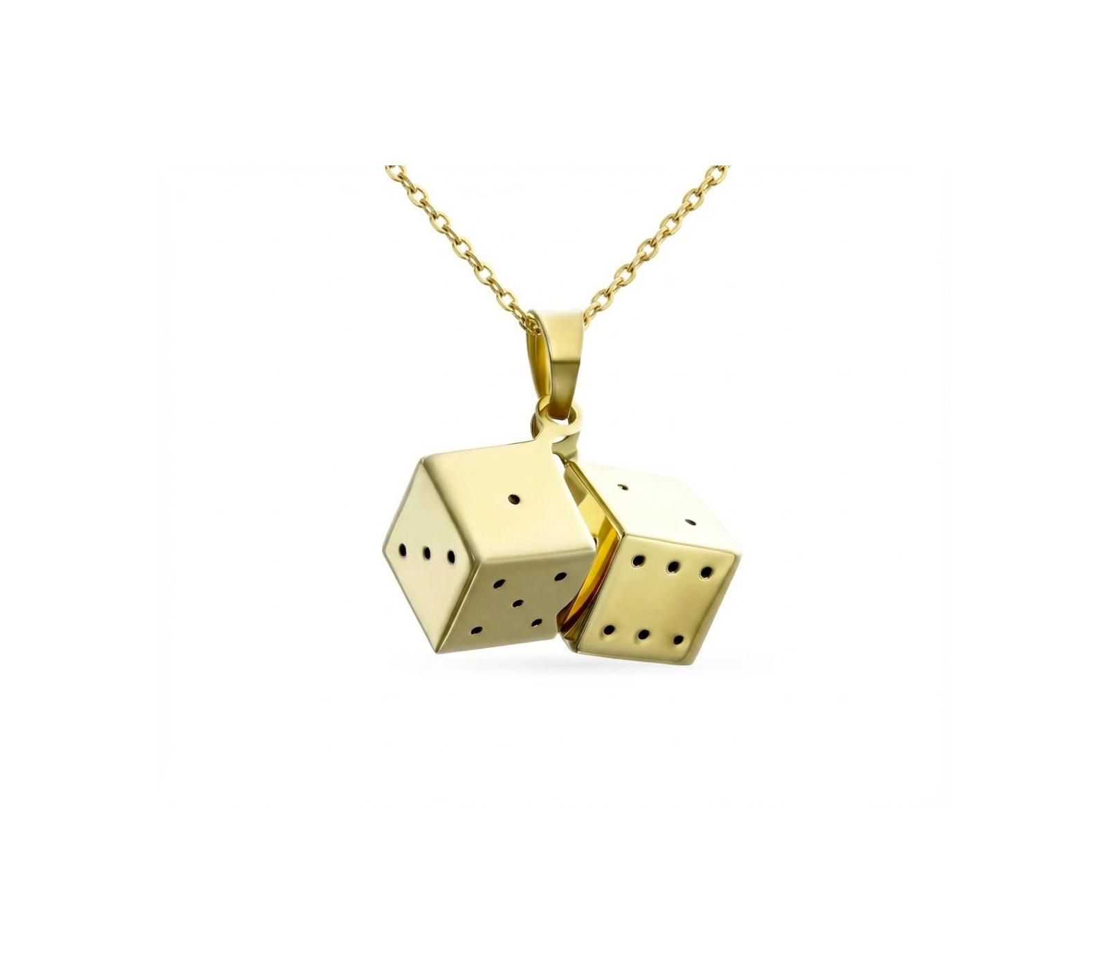 Подвеска Bling Jewelry 14K Yellow Gold Las Vegas Gambler