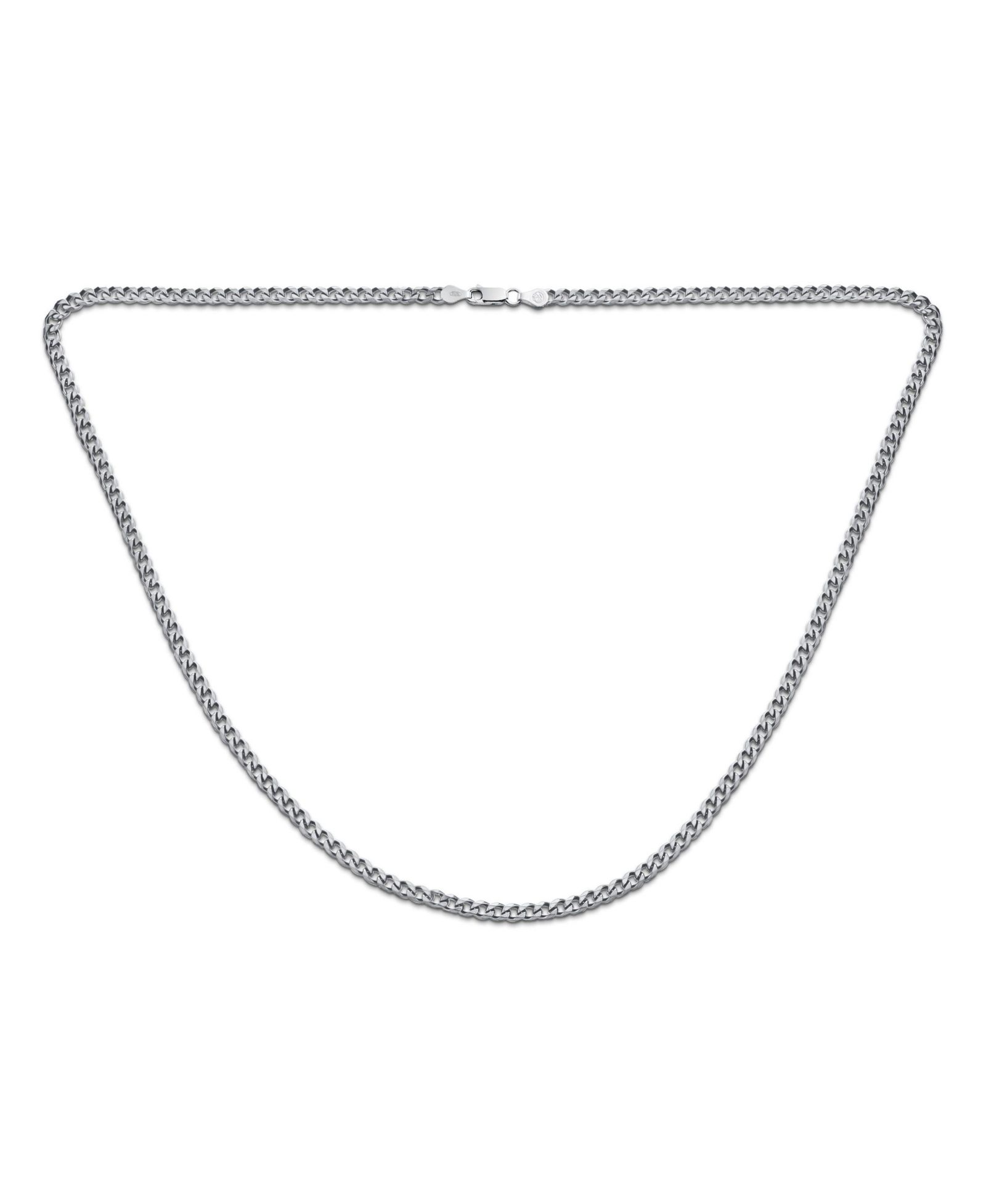 Золотая цепочка-ожерелье Bling Jewelry Miami Cuban Curb из стерлингового серебра 925 с алмазной огранкой