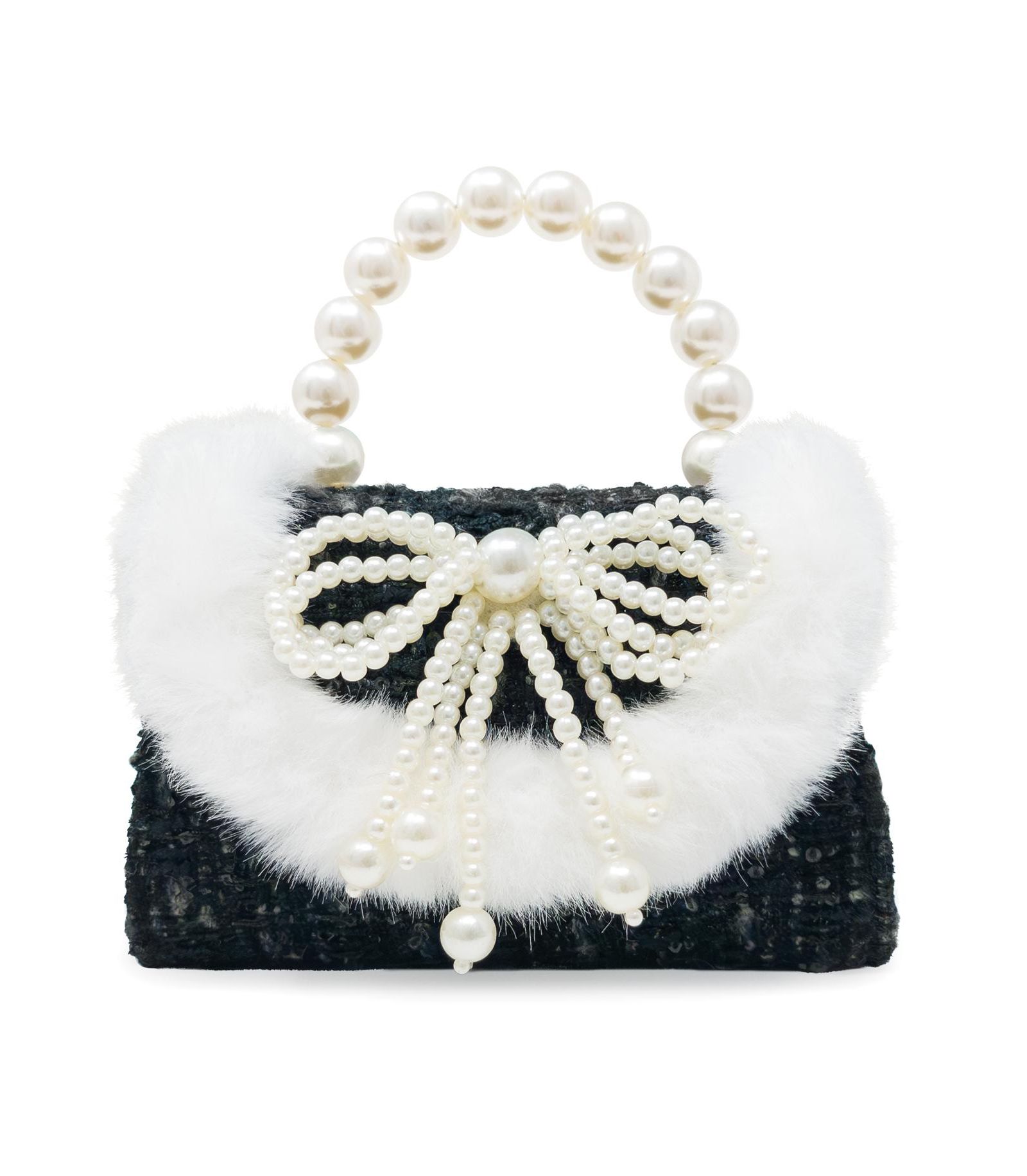 Женская сумка Puttisu Pearl Ribbon с жемчугом