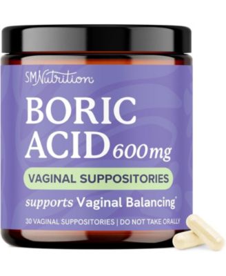SMNutrition Boric Acid Capsules, 30ct