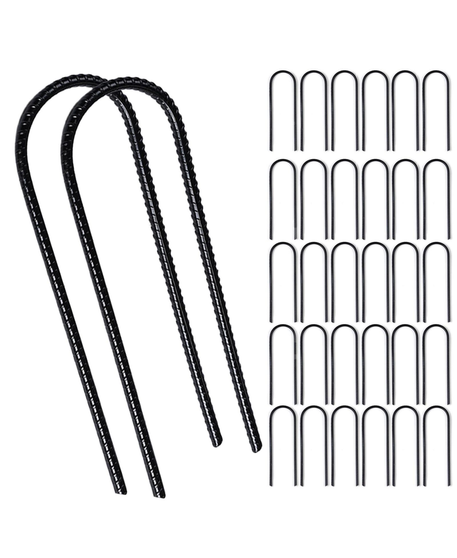 Набор колышков для батута Yescom 32 Pack Trampoline Stakes Ground Anchors 11" U Shaped Heavy Duty для кемпинга