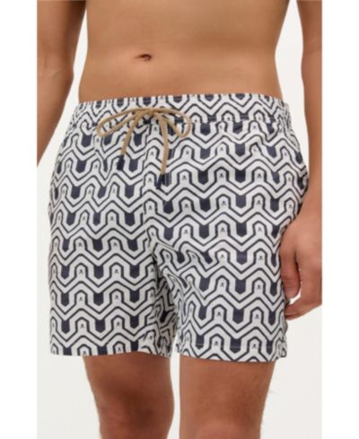 Scalpers Men's Indigo Skull Swimsuit