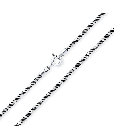 Bling Jewelry ожерелье Bali Balinese Indonesian Rope Twist Chain