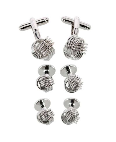 TRAFALGAR Мужской Kenneth Knot Formal Set (2 Cuffs + 4 Studs)